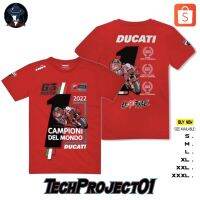 à➩➢เสื้อยืด ลายแชมเปี้ยน Ducati World MotoGP Pecco Bagnaia 2022