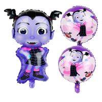 New Vampire Girl Balloons Birthday Anniversaire Party Halloween Horror Decorations 32Inch Black Number Ballons Kids Toy Globos