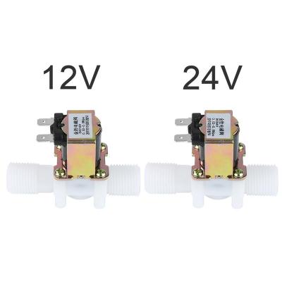 ปกติปิดน้ำโซลินอยด์วาล์ว DC 12V DC 24V AC 220V ไฟฟ้า 3/4 วาล์วควบคุมน้ำ Diverter Device