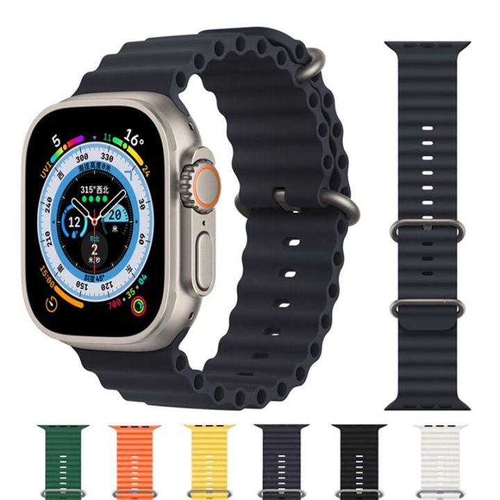 Solo Loop strap For Apple Watch Band 45mm 49mm 44mm 41mm 40mm silicone  Elastic Belt bracelet iWatch Series 3 5 SE 6 7 8 ultra