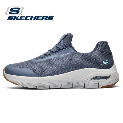 Skechers_Mens Shoes   AIR-COOLED Autumn Winter New Products  สเก็ตเชอร์ส รองเท้า ผู้ชาย SKECH-AIR ENVOY Outdoor Sports Casual Shoes Non-slip Beige-237219C