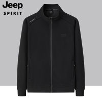 JEEP SPIRIT แจ็คเก็ตกีฬาสำหรับผู้ชายแจ็กเก็ตกีฬาทรงหลวมลำลองใส่ฤดูใบไม้ผลิและฤดูใบไม้ร่วงธุรกิจ