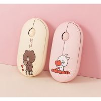 BB - Pre-order : เมาส์บลูทูธไร้สาย (บราวน์โคนี่) Multi-pairing wireless mouse (BrownCony)  friendsเม้าไร้สาย