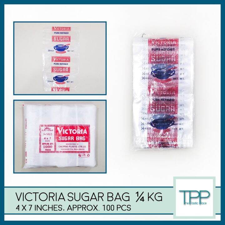 Sugar Plastic Bag Victoria Approx. 100 pcs/pack Lazada PH
