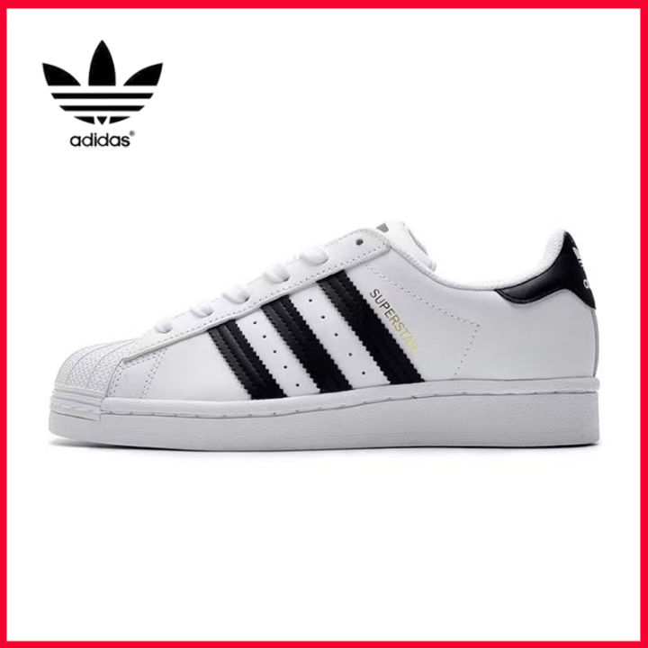 ส่วนลดโปรโมชั่น-adidas-clover-superstar-รองเท้าผ้าใบผู้ชายและผู้หญิง-รองเท้าลำลอง-รองเท้าวิ่ง