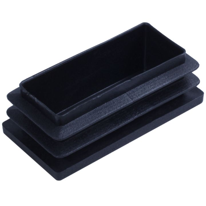 plastic-rectangle-blanking-end-tube-caps-inserts-25x50mm-300pcs-black