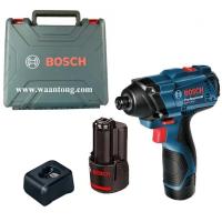 BOSCH ไขควงกระแทกไร้สาย 12V รุ่น GDR 120-LI Gen3 (แบต 2.0ah สองก้อน)