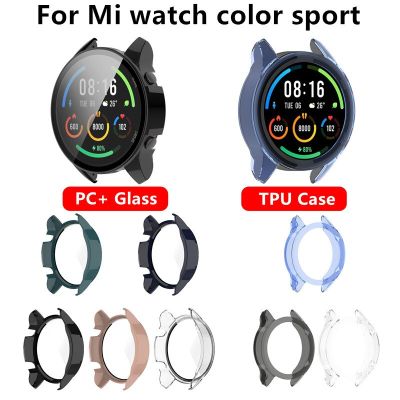 Hard PC Frame Case for Xiaomi Smart Mi Watch Color Sport Edition Cover Full Coverage Glass Screen Protector Accessories TPU case Tapestries Hangings