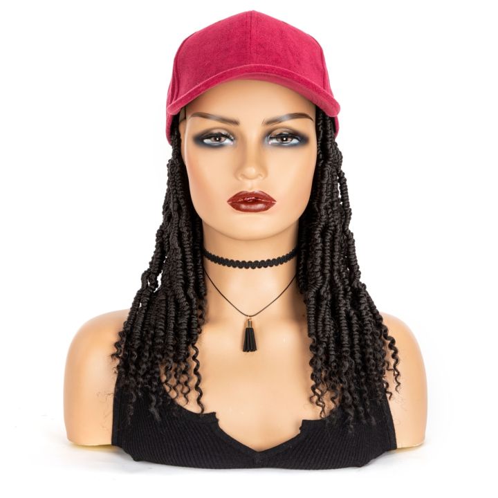 wigera-วิกผมสังเคราะห์ถักสั้นพร้อมหมวกเบสบอล-วิกผมขายร้อน-spring-box-braids-นามสกุลผมพร้อมหมวกสีดำ-วิกผมสำหรับผู้หญิง