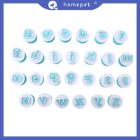 ? Homepet คัพเค้กแม่พิมพ์เค้กตกแต่งเครื่องมือตัวอักษรตัวเลขเครื่องตัดคุกกี้แสตมป์ประทับใจ