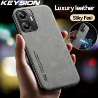 {Taoyitao เคส} KEYSION เคสหนังสุดหรูสำหรับ Realme C55พีซีซิลิโคนอ่อนฝาหลังโทรศัพท์กันกระแทก A95 OPPO A94 A74 4G A53 A9 A5 2020