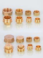 Internal Thread Outer Wire Plug Cap 4 Points Water Pipe Bulkhead Pipe Plug Pipe Cap Copper Plug Plumbing Accessories Pipe Fittings Accessories