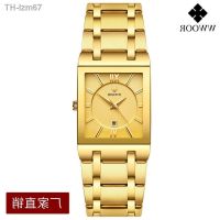 ⌚ นาฬิกา WWOOR hold love square watch steel band quartz water-resistant business mens