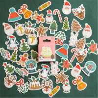 【2023】45PCS Christmas Decorative Sticker Merry Santa Claus Shaped Stickers For Diy Scrapbook Diary Album Decoration Stationery