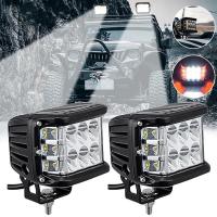 【CW】⊙﹉  3.75  Side Shooter 45W Led Pod Road Flashing Car Truck Pickup Boat SUV