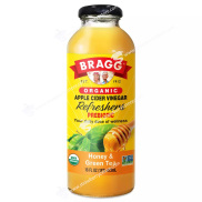 Giấm Táo Mật Ong & Trà Xanh Uống Liền Hữu Cơ Bragg Organic Apple Cider