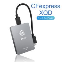 Cfexpress Type B XQD 2 In 1เครื่องอ่านการ์ด USB3.2 Gen2อะแดปเตอร์เมมโมรี่การ์ดประเภท C 10Gbps สำหรับ Sony Canon Nikon สปริงกันกระเทือน SLR