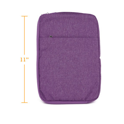 11.6" inch Premium Denim Series Vertical Shockproof Sleeve Case Bag with Pocket Bag Case For Macbook Retina,Pro,Air 11.6" inch - intl(Purple)