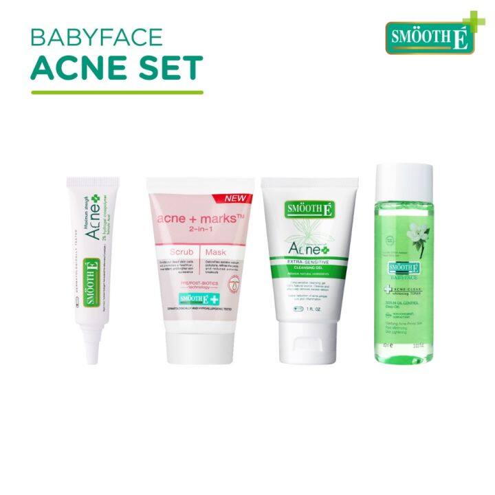 smooth-e-babyface-acne-set-เซ็ตดูแลสิว-จัดการทุกปัญหาสิว-ภายใน-24-ชม