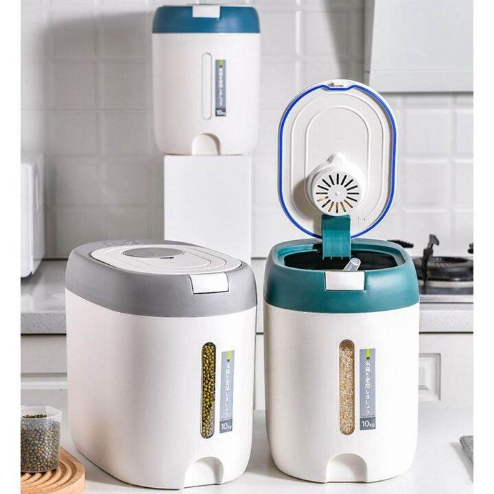 ASYMME InsectProof Airtight Sealed Grains Jar Rice Dispenser Food