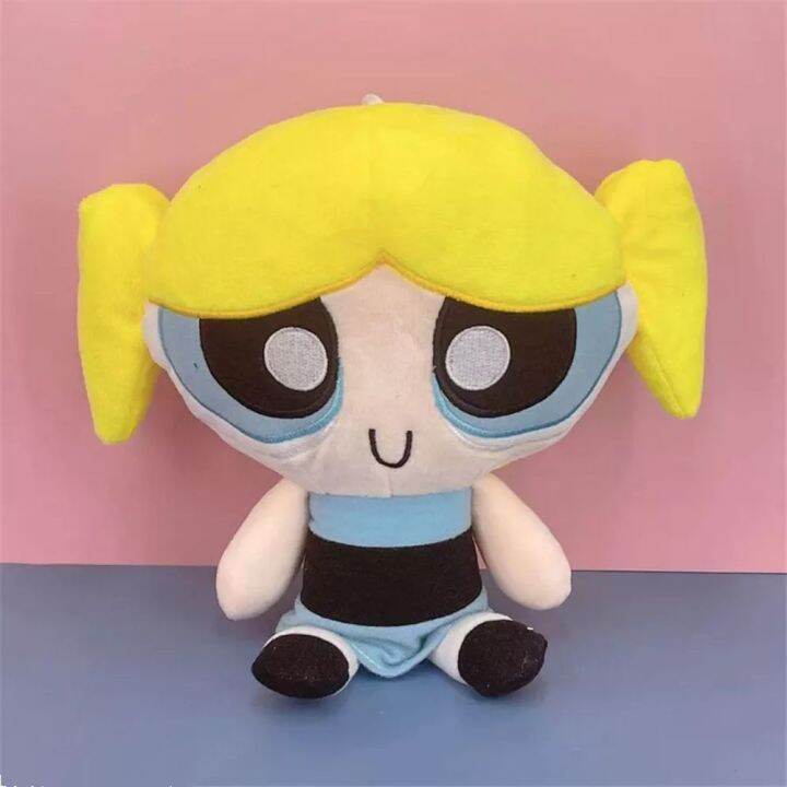 angchi-girls-toys-20cm-buttercup-cartoon-the-powerpuff-blossom-anime-plush-figure-the-powerpuff-plush-dolls-plush-pillows-buttercup-stuffed-toys