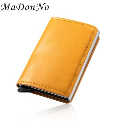 （Layor wallet） ป้องกัน Rfid สไลด์ผู้ถือบัตรเครดิตผู้ชายอลูมิเนียมโลหะกล่องผู้ถือบัตรกรณีผู้ชายบางสมาร์ทผ่านกระเป๋าสตางค์ผู้ถือ Credicard ขนาดเล็ก