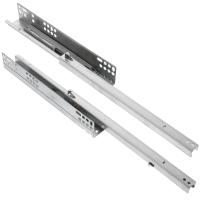 2 Pcs Slide Cabinet Drawer Drawer Glides Cupboard Drawer Brackets Cold Rolled Steel Side Mount Full Extension