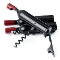 ☜ﺴ☑ Corkscrews Bottle Foldable Champagne Refrigerator Wine Shaped Corkscrew Magnet Multifunctional Bottle Shaped Wine Opener