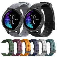 [Hot K] ซิลิโคนสายสำหรับการ์มิน Vivoactive 3/4 Forerunner 945/645/245ฟุตบอลสำหรับ Garmin Venu 2 Plus/SQ Move3สร้อยข้อมือ