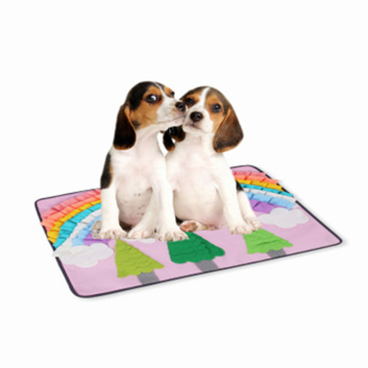 Pet Dog Snuffle Mat Pet Sniffing Training Blanket Detachable Fleece Pads  Dog Mat Relieve Stress Nosework Puzzle Toy Pet Nose Pad