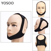 Black Snore Belt Stop Snoring Sleep Anti Chin Jaw Support Strap Chin Support Health Sleeping Posture Corrector for Woman Man