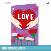 ?【Lowest price】TANG การ์ดอวยพรแบบทำมือสำหรับเด็กทำมือวัสดุไม่ทองานหัตถกรรมของเล่นเด็กปริศนา3D ที่สร้างสรรค์ของเล่นเพื่อการศึกษา