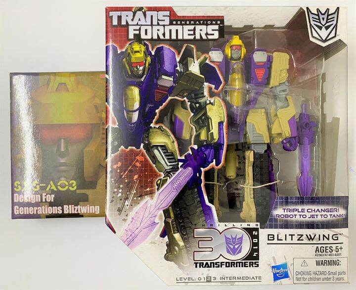 Transformers Generations Triple Changer Blitzwing + Dr Wu SXS-A03 Add ...