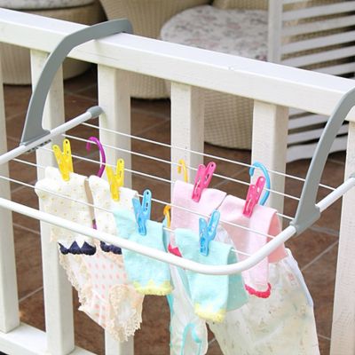 13MA Multifunctional Collapsible Windproof Foldable Clothes Hanger Drying Rack Underwear Socks Towels Cloth Pants Hanging