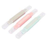 Durble 3pcs Double Needle Threader 3.9in Length Multifunction Portable Needle Threaders for Hand Sewing DIY Pink Blue Gray Knitting  Crochet