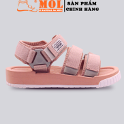 Giày sandal nữ hiệu Vento 3 quai ngang NV9801Be màu hồng phấn