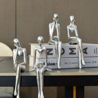 Creative Statue Nordic Abstract Humanoid Figurine For Living Room Indoor Ornaments Crystal Ball Figure Home Decoration Sculpture