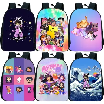 Aphmau Anime Backpack Travel Usb School Bag Male Student School Bag