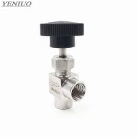 Needle valve Adjustable Needle Valve G1/8 39; 39; 1/4 39; 39; 3/8 quot; 1/2 quot; Female Thread Right Angle 90 degree SS304 For Water Gas Oil