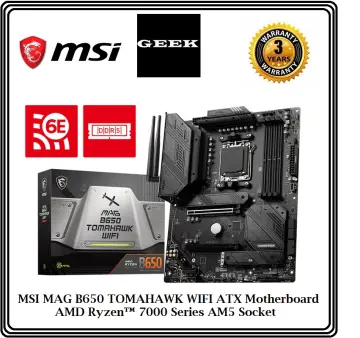 MSI MAG B650 TOMAHAWK WIFI AM5 ATX Motherboard