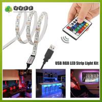 VVFF 1เมตร2เมตร3เมตร USB รีโมทคอนโทรลไฟด้านหลังทีวีแสง RGB 5050แถบไฟ LED โคมไฟแบบยืดหยุ่นไฟเฉพาะจุด