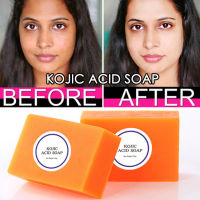 Kojic Acid Whitening Facial Soap Deep Cleaning Lightening Dark Spot Melanin Brighten Skin Tone Face Body Skin Bleaching Soap