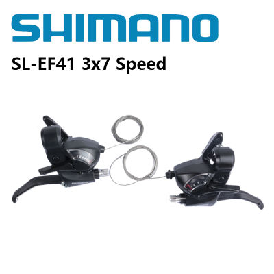 Shimano Tourney คันโยก EF41 3X7 Speed 3 Speed 7 Speed untuk MTB Bike Kiri Kiri เกียร์จักรยานเสือภูเขาทริกเกอร์ SL-EF41