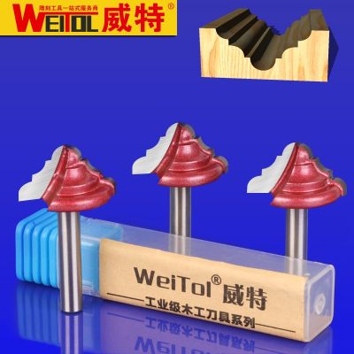 【CW】 WeiTol 4 pcs 6mm  side bit Engraving Router Bit Trimmer Chamfer Carving Round Over