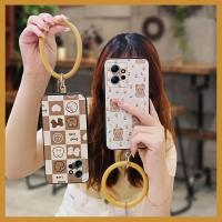 luxurious advanced Phone Case For Redmi Note12 4G couple simple trend The New cute creative protective ultra thin ring