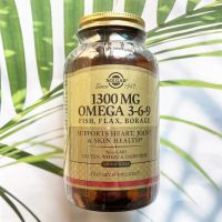 โอเมก้า 3 Omega 3-6-9, 1300 mg 120 Softgels (Solgar®) โอเมก้า3 Omega 3 Omega-3