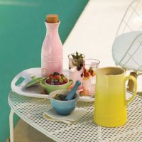 French le creuset cool color เครื่องทําหม้อนมเซรามิกที่บ้าน น้ําผลไม้ขวดเย็น