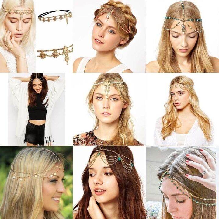Malaysia Stock Fast Shipping Fashion Forehead Chain Headgear Wedding