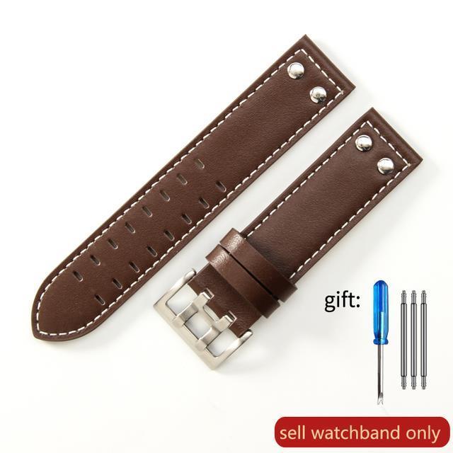 20mm22mm-double-row-hole-leather-straps-for-hamilton-seiko-watch-band-rivet-mens-military-pilot-khaki-field-aviation-watch-belts