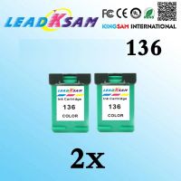 Pz27ตลับหมึก2x เข้ากันได้กับ Hp136สำหรับ136 Deskjet 5443 D4163 Photosmart C3183 2573 6313 C4183ตลับหมึก D5163